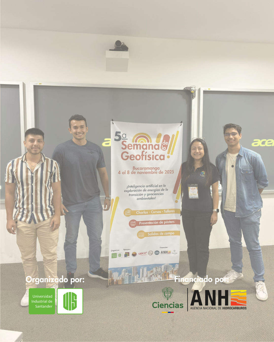 Estudiantes participantes de la Semana de la Geofísica