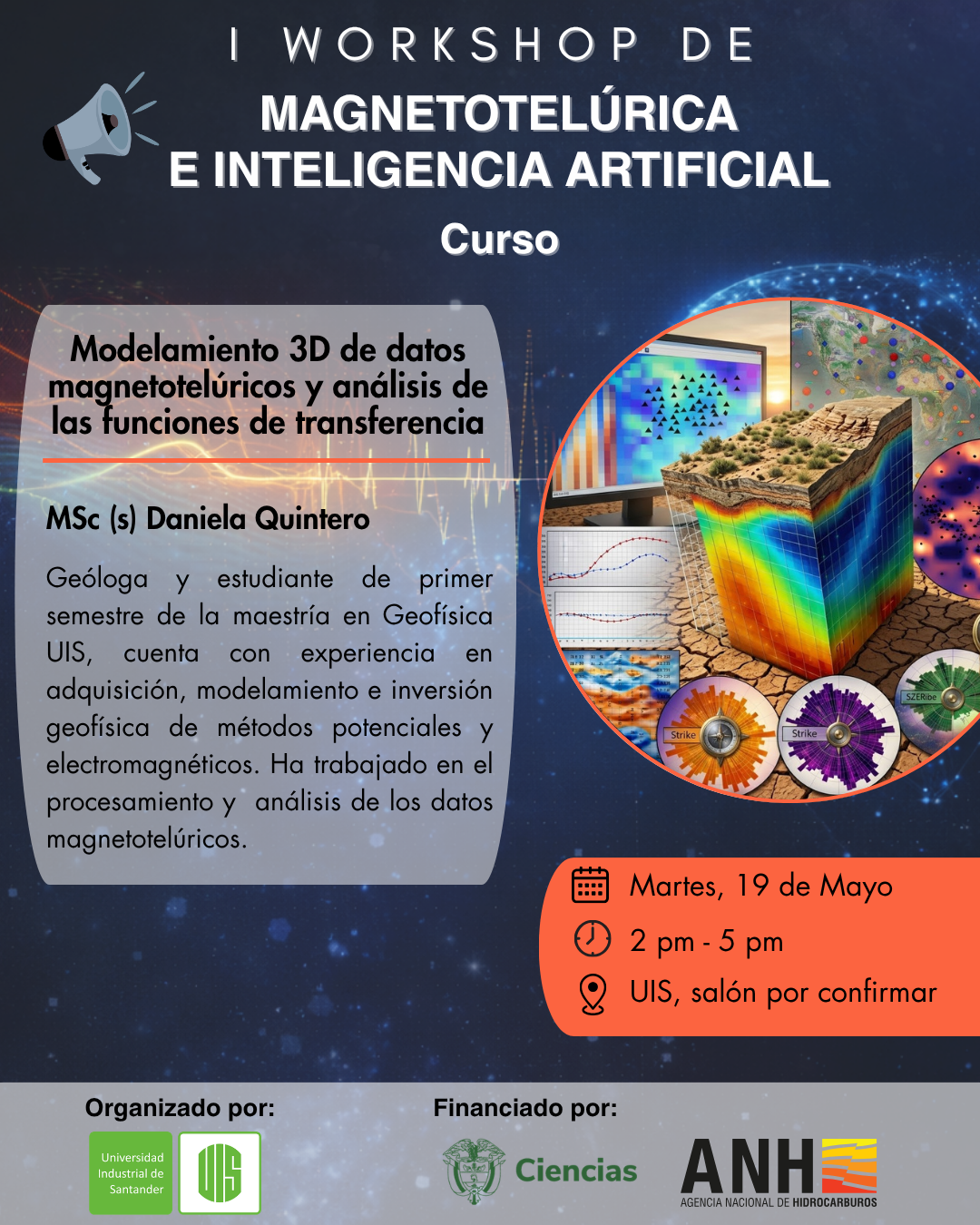 Curso: Modelamiento 3D de datos magnetotelúricos y análisis de las funciones de transferencia