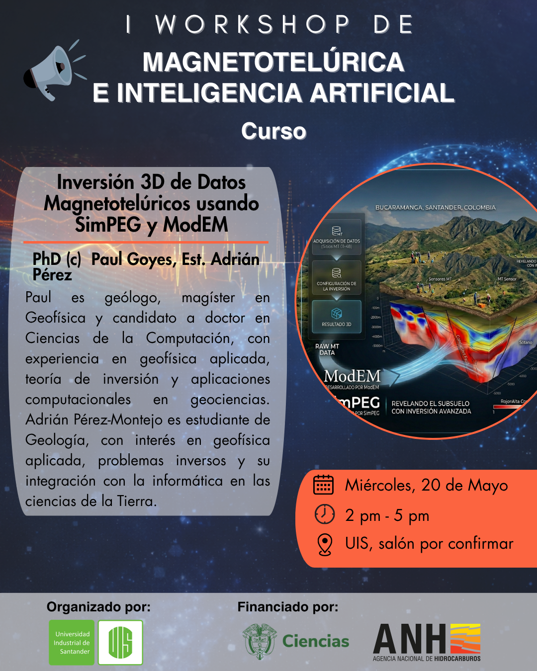 Curso: Inversión 3D de datos magnetotelúricos usando SimPEG y ModEM
